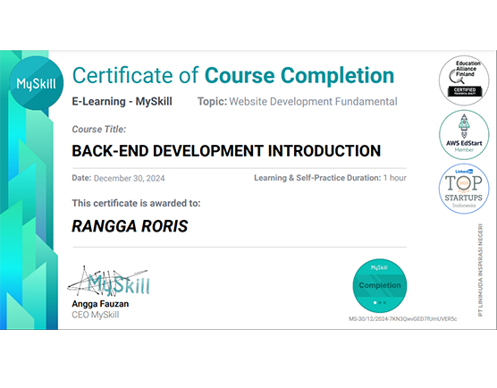 Course Certificate